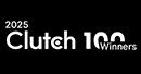 Clutch Top 100 Fast Growing Agencies Worldwide2025logo